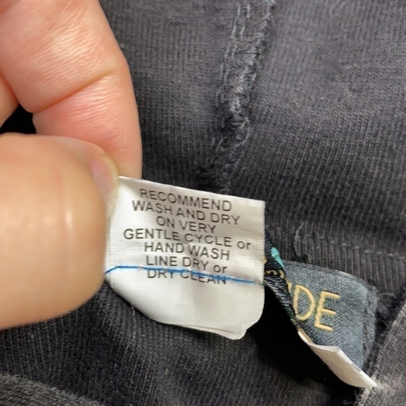 Rising Tide Boho Hippy Patchwork Hooded Full Zip Sweatshirt Size Medium - Picture 4 of 5